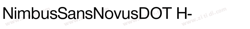 NimbusSansNovusDOT H字体转换